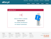 Tablet Screenshot of ogrody.alte.pl